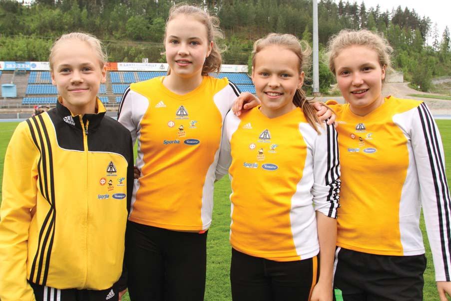 T13 4x100m kulta : Kaisa Koskinen, Hanna