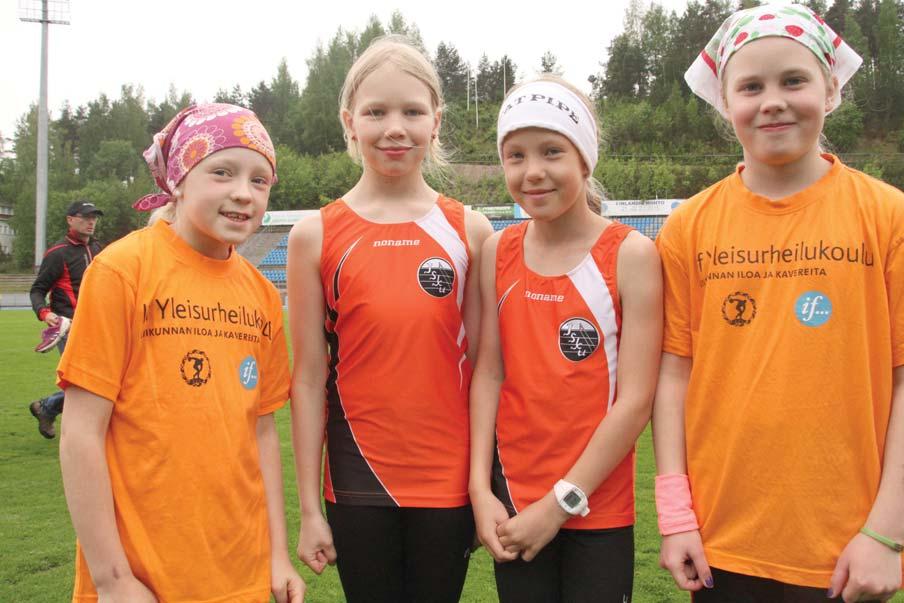 Akseli Helminen Heinolan Iskun T10 sarjan 4 x 50 metrin joukkue sijoi ui