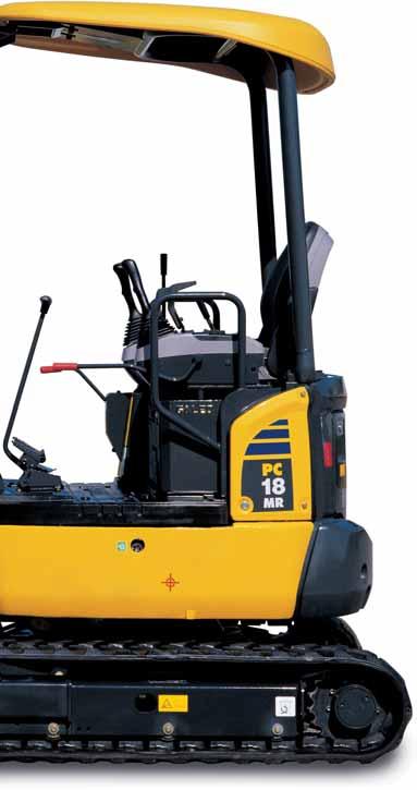 MINIKAIVUKONE PC18MR-2 TYÖPAINO 1.750 kg VAUHTIPYÖRÄTEHO 11,2 kw / 15 hv @ 2.
