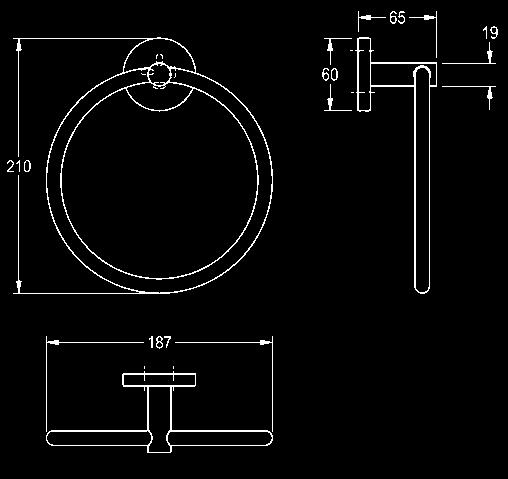 suojukset ruuvikiinnityksen piilottamiseen 177 x 65 x 198 mm