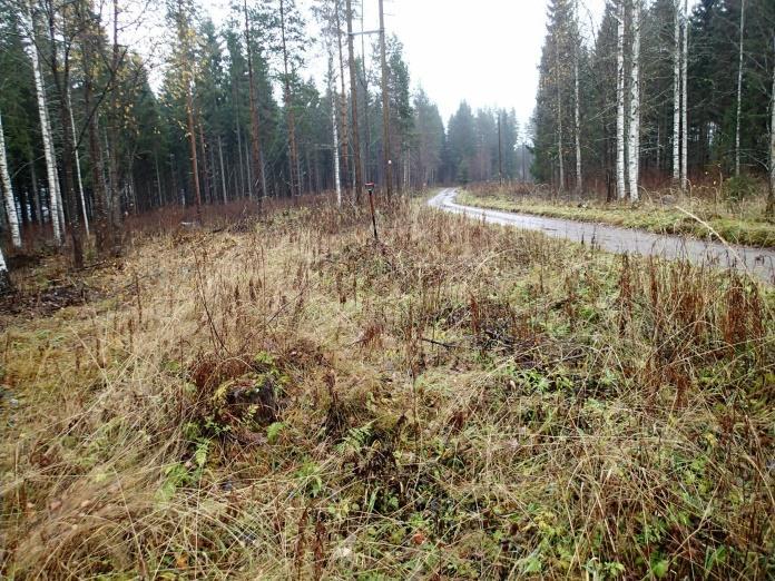 rakenteisiin. Kiukaan tai uunin jäännökset lapion takana.