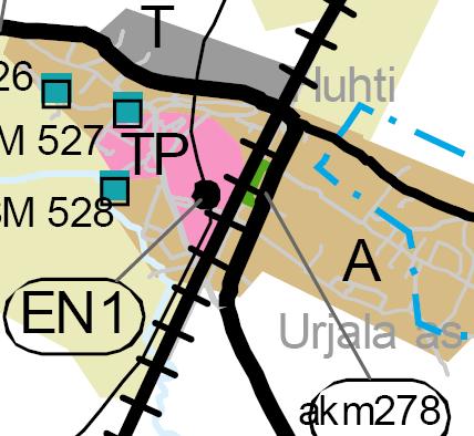 Sitä ympäröivät peltoalueet maa- ja metsätalousvaltaiseksi alueeksi (M) jonka määräyksissä todetaan: Uudisrakentaminen tulee sijoittaa huolellisesti maaseutumaisemaan.