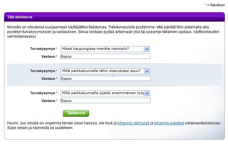 fi/ - Klikkaa oikeasta yläkulmasta Kirjaudu sisään - Uusi käyttäjä, luo käyttäjätili laatikosta valitse Jatka - Huom!