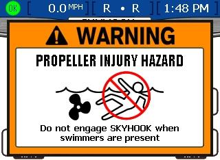 Os 6 - Ympäristö j nvigointi Skyhook-nkkurin käyttö ei ole suositeltv rntutustilnteiss ti kun vedessä on ihmisiä.