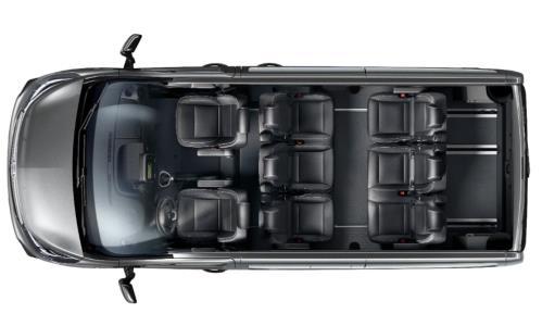 Opel Vivaro Tourer istuinkaaviot Ohjaamo: Vakio Ohjaamo: Vakio Ohjaamo: AGD 2. istuinrivi: Vakio 2. istuinrivi: Vakio 2. istuinrivi: Vakio 3.