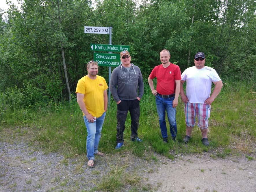 Kalastusoppaiden kanssa pidettiin keväällä alustavia kokouksia ohjelman ja kalastusmahdollisuuksien selvittämiseksi. Toteutettiin kaksi testipäivää 3.7.
