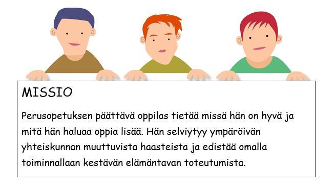 hän osasi jotain (pätevyyden kokemus) hän sai vaikuttaa mitä tehtiin (autonomian kokemus) hänestä välitetään (sosiaalisen yhteenkuuluvuuden kokemus) Joensuun seudun koulujen toimintakulttuurin