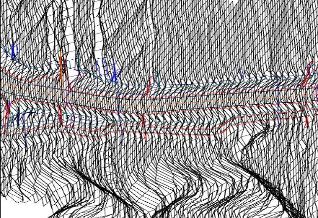 Kuva 3. Digitaalinen 3D-maastomalli. 3.1 Koneohjaus kaivukoneessa Kaivukone on maarakennustyömaan yleiskone, jolle tulee yleensä eniten käyttötunteja työmaalla.