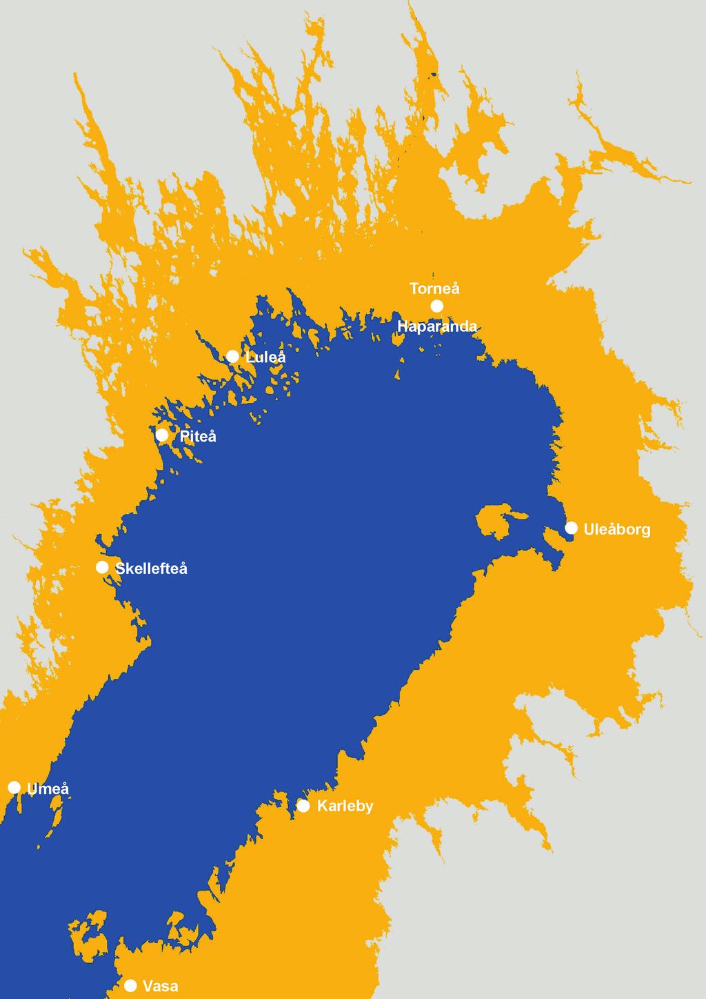 Riskialueet Happamat sulfaattimaat Pohjanlahden maankohoamisrannikolla.