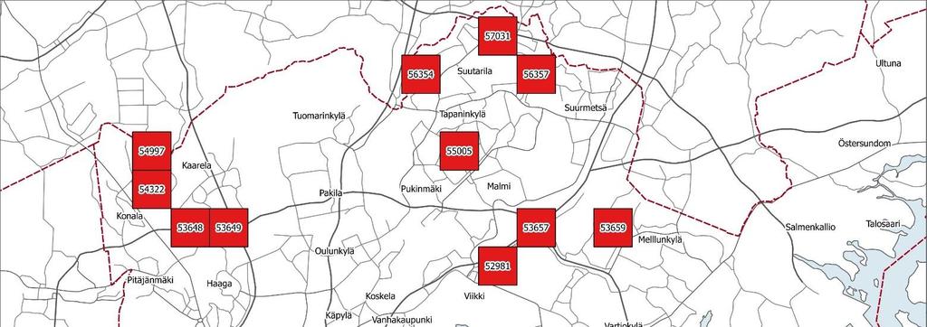 VALVONTASUUNNITELMA 4 (6) Kuvio 1: Tehostetun valvonnan ruudut 2018 Kohdeluokitus sekä eri kohdeluokkien kriittisyysluokat on esitetty