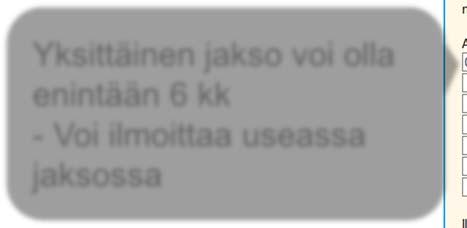 ei voi ilmoittaa e/6kk