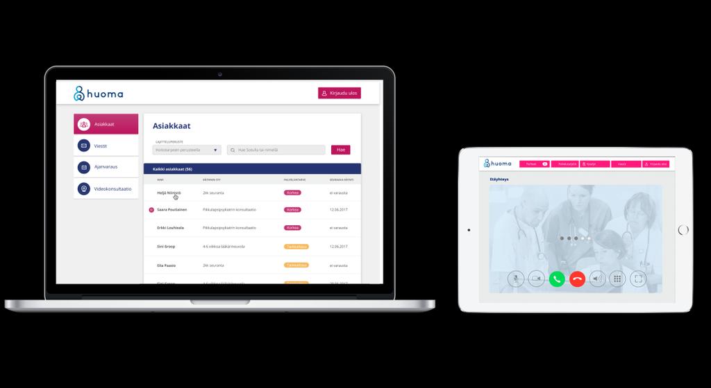 Huoma on helppokäyttöinen ja älykäs digitaalinen palvelu, joka tarjoaa