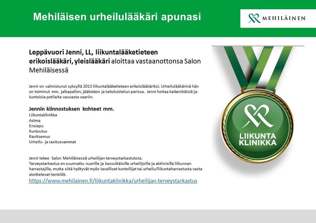 MEHILÄINEN Salo: Salon Seudun Sanomat: Salkkari seuraa tiiviisti seudun urheilua.