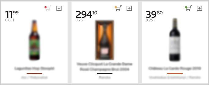 11 Tuotteiden saatavuus Näet tuotteen yhden kappaleen mukaisen saatavuuden myös välittömästi tuotehakulistauksen minituotekortin ostoskorikuvakkeessa olevasta