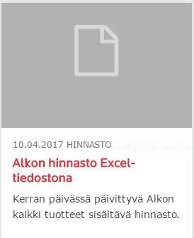 sivun vasemmassa ylälaidassa olevaa Alko-logoa).