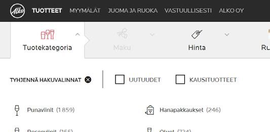 Saatavuusvalikosta löytyvät verkkokaupan toimitusaikavaihtoehdot ja näet heti