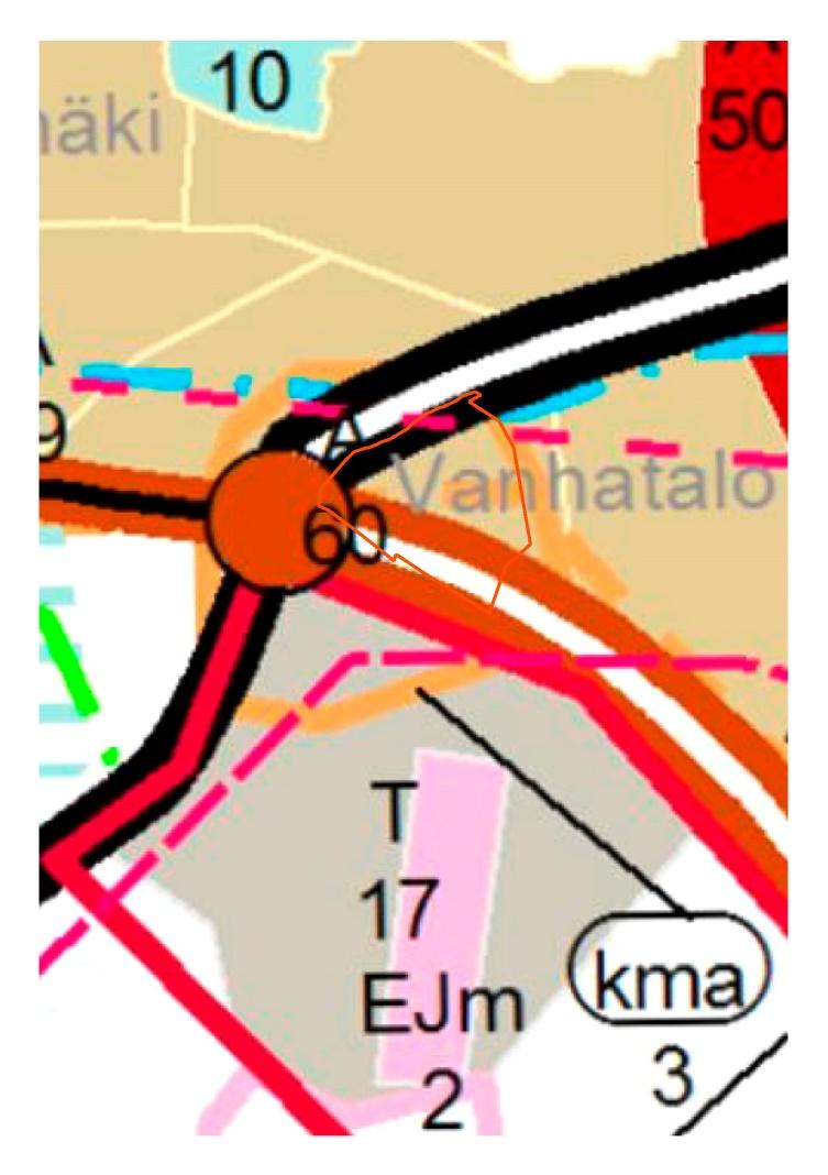 Maakuntakaava Päijät-Hämeen maakuntakaavan 2014 mukaan kaava-alue on merkitty vähittäiskaupan kehittämisen kohdealueeksi (kma3); Riihimäentien risteysalue, jonne saa rakentaa yhteensä 27 000 k-m 2,