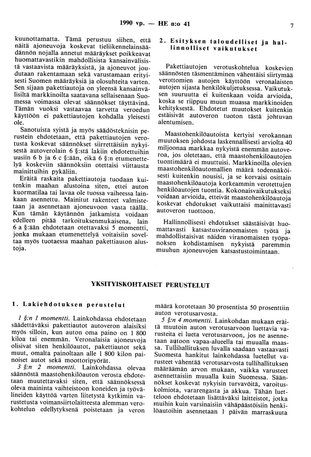1990 vp. - HE n:o 41 7 kuunottamatta.