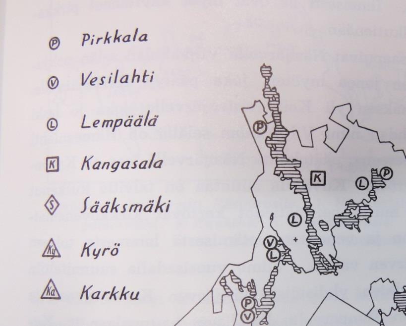 Ähtärinjärven ympäristössä erämaiden omistajia löytyi Kangasalan lisäksi myös Pirkkalan, Lempäälän ja Vesilahden kylistä. (Lähde: Mauno Jokipii. Vanhan Ruoveden historia).