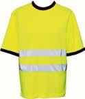 heijastimet, koot 46-64, EN 471 LUOKKA 2 HPK EN 471 luokiteltu keltainen huomio T-paita, luokka 2.