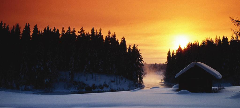 87 Visit Finland @ Flickr.com Kuva 4.1: Talvinen kaamosaika, vähäinen valoisuus ja paksu lumipeite tekevät aurinkoenergian hyödyntämisen Lapissa erittäin kausiluontoiseksi.