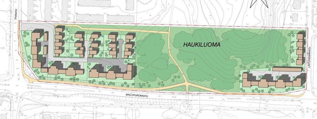 HAUKILUOMA I / LINTUVIIDANKULMA JA TYVIKULMA, ASEMAKAAVAN LAATIMINEN, TÄYDENNYSRAKENTAMISTA LINTUVIIDANKADUN JA TYVIKADUN VÄLISELLE VI- HERALUEELLE, KAAVA NRO 8497 Asemakaavan selostus, joka koskee 6.
