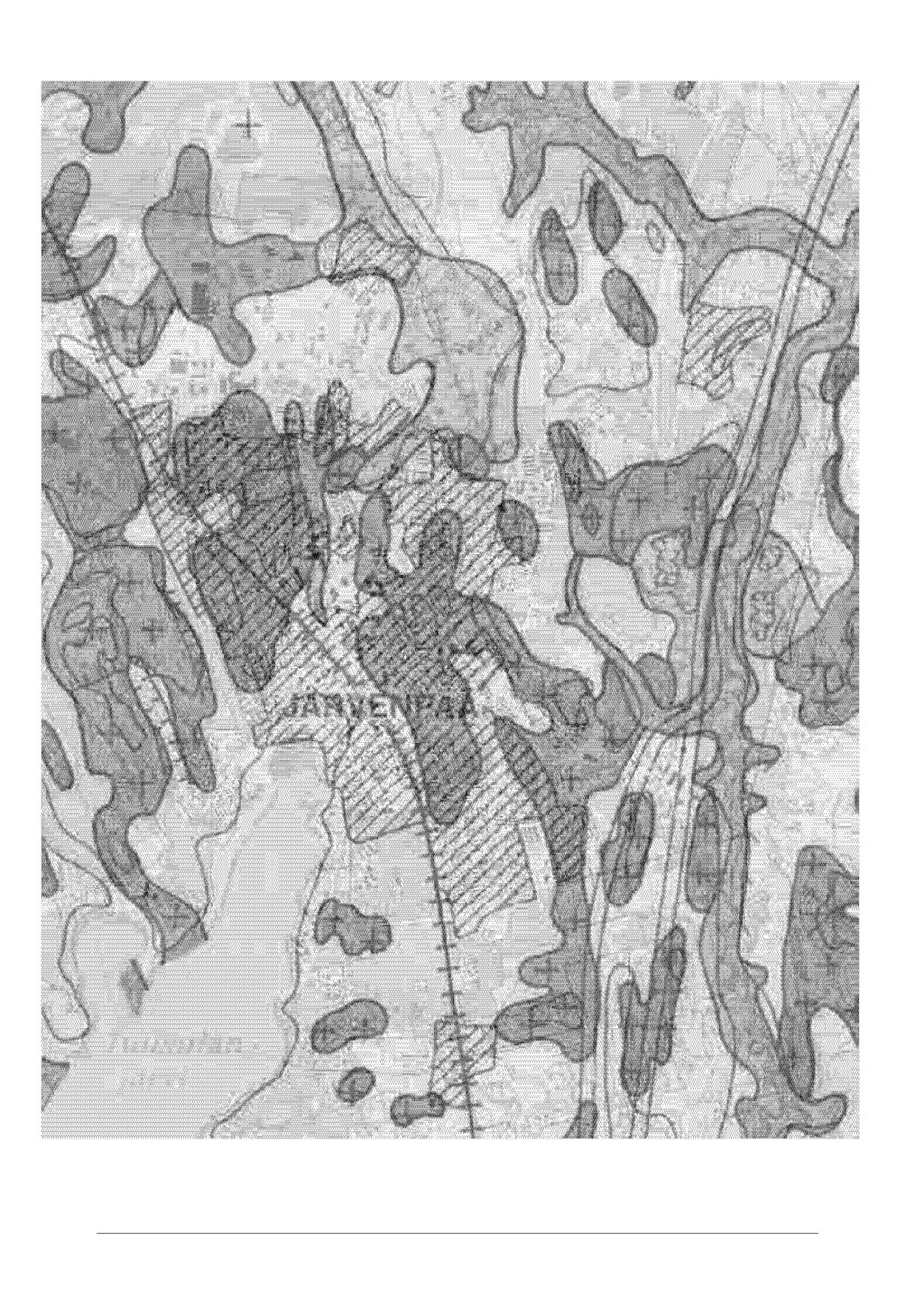 Järvenpään geomorfologiakartta.