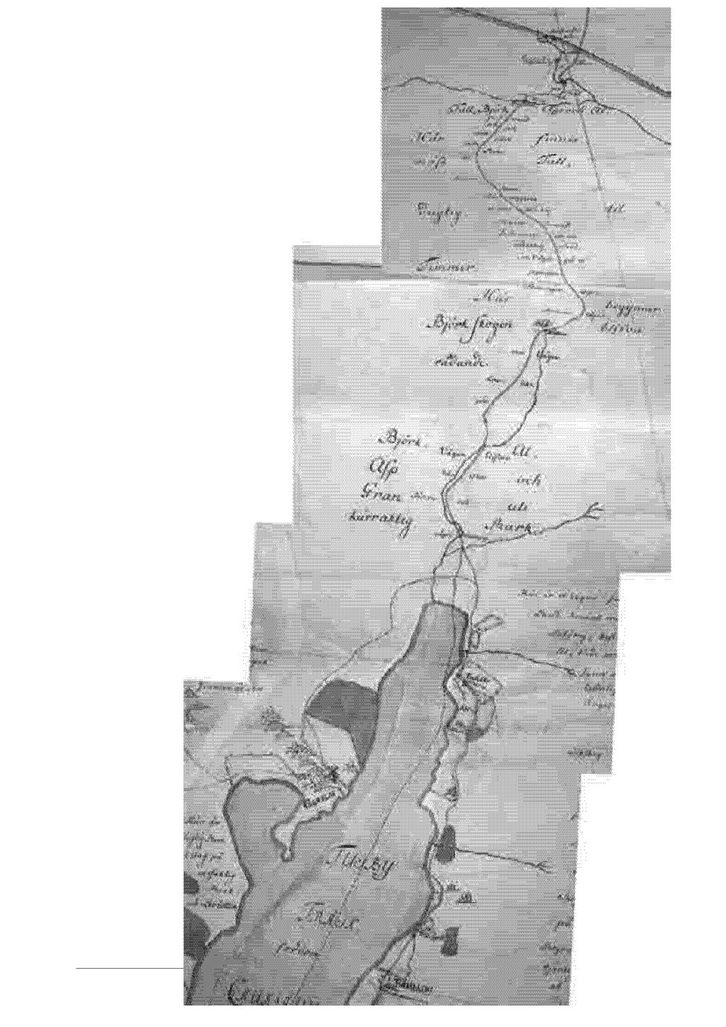 Ote kartasta: Geografisk Concept-Charta öfver Tusby Soken, belägen uti