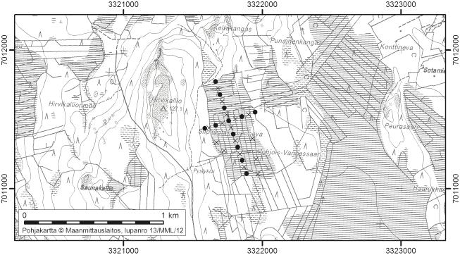 Lappajärvellä tutkitut suot ja niiden turvevarat. Osa 1. 32. Siipilautakorvenneva Siipilautakorvenneva (kl. 2313 06, x=7011,3, y=3321,7) sijaitsee noin 16 km Lappajärven keskustasta lounaaseen.