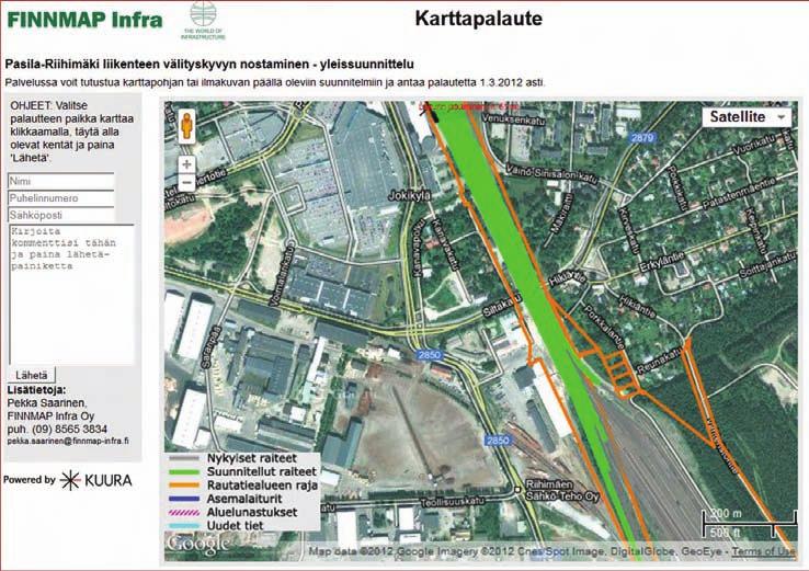 Liikennevirasto 2012 Pasila Riihimäki liikenteen välityskyvyn nostaminen yleissuunnitelma 9 Tiivistelmäraportti 1.2 Hanke Rautatieliikennepaikat Kuva 1.