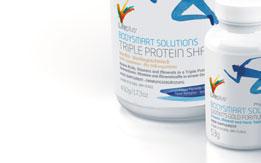 (94 mg/2 tablettia) BODYSMART SOLUTIONS Triple Protein Shake Bodysmart Solutions Naisille Tuote 5518 Suklaa Tuote 5519