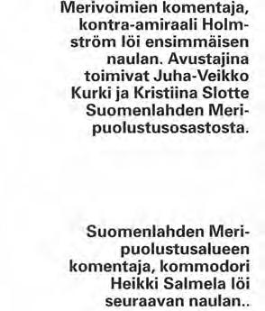 Sinisen Reservin Helsinki- Uusimaan alueen lipun naulaus ja vihkiminen suoritettiin Upinniemen Merikappelissa 23.8.