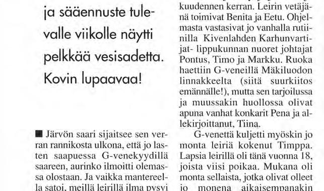 Tytöt sekä madame ja monsieur Sukkakäärmeet. Suomenlinnan Rannikkotykistökillan lasten- ja nuorten leiri Järvössä 24.-27.6.