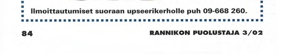 Rannikkotykistön Upseeriyhdistyksen jäsentiedote (syksy/2002) 1) Alueellinen tilaisuus järjestetään Kotkassa 1.11.2002 klo 18.00. Paikka on Kotkan Maanpuolustuskerho.
