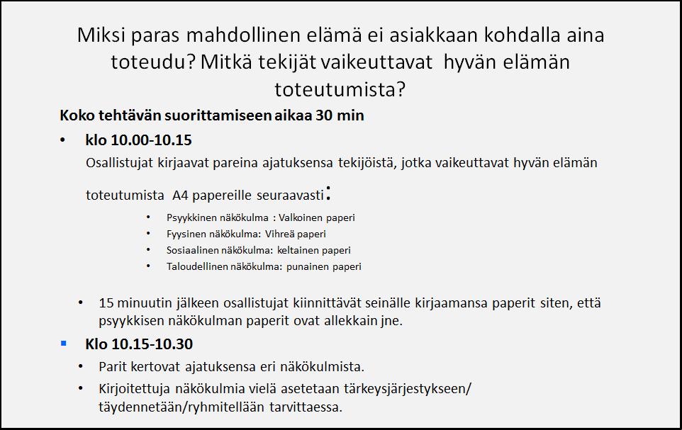 Mitkä tekijät vaikeuttavat hyvän elämän toteutumista?