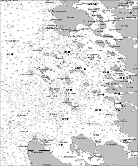 26 Kuva 3.25. Rauman merialueen yhteistarkkailun havaintopisteiltä mitatut näkösyvyydet elokuussa vuosina 2007-2017.