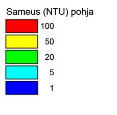 Vedenlaatutulokset Vesi oli koko sataman alueella lähes tasalämpöistä ja tasasuolaista pinnasta pohjaan, koska navakka tuuli oli sekoittanut alueen vesikerrokset.