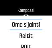 Voit poistua pikavalintaluettelosta pyyhkäisemällä alaspäin tai painamalla yläpainiketta. 3.7.1.