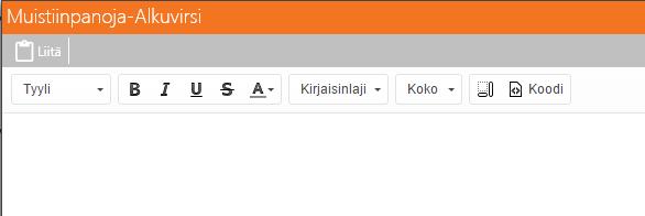 Kirjoita muistiinpanot ja napsauta «Tallenna ja sulje». Muistiinpanot näkyvät oikean palstan yläosassa kohdan otsikon alla.