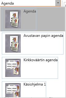 Tulostuspohjat on laadittu ennalta erilaisiin tarpeisiin. Voit myös muokata tulostetta monin tavoin ennen paperitulosteen laatimista.