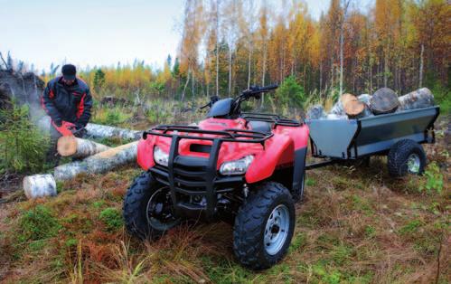 Tämä suomalaiseen työkäyttöön erinomaisesti sopiva perusvarma ja todella kevyt Honda on markkinoiden edullisin ohjaustehostettu mönkijä.