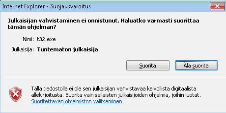 Tällöin voidaan virustorjuntaohjelmien toimintaa hienosäätää esim. siten, että SukuJutut -kansiota ei tarkisteta. Virustorjunnan lisäksi pitää internet -käytössä oleva tietokone suojata ns.