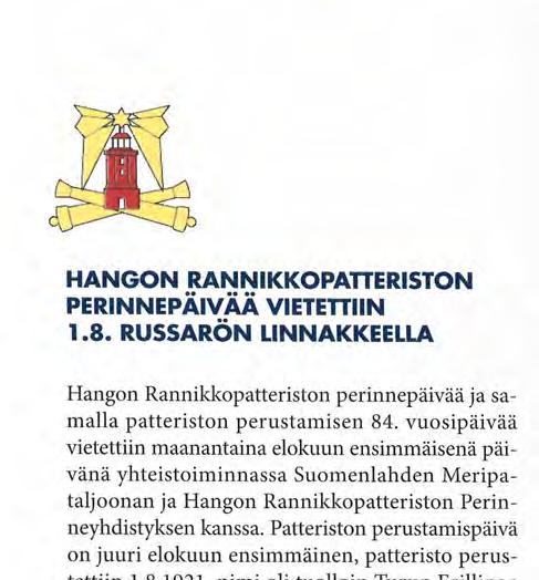 henkilökuntaa. Juhlallisuudet alkoivat aamulla klo 9.00 seppeleenlaskulla Hangon sankarihaudalla.