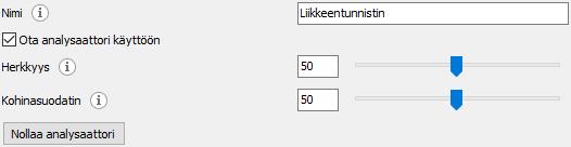 Kameralla voi olla monia liikkeentunnistimia, jotka analysoivat eri alueita.