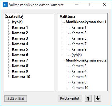 ASETUSTEN YLEISKATSAUS Monikkonäkymä Kuva 2.2: Monikkonäkymän asetukset. Monikkonäkymän asetukset ovat asetuksissa Yleiset asetukset -kohdan Monikkonäkymä - välilehdellä.