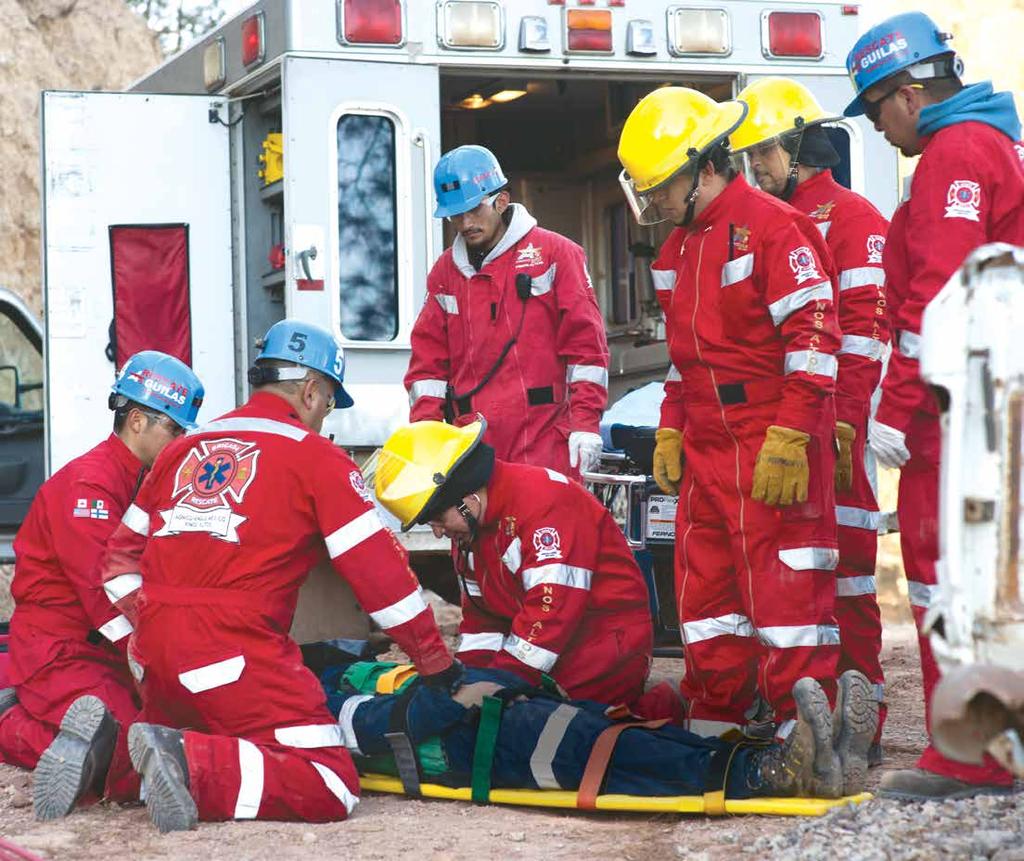 Kaivosten pelastustiimit auttavat pitämään yllä hyvää hätävalmiutta, jotta voimme reagoida tehokkaasti kaivoksilla syntyviin hätätilanteisiin.
