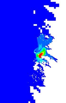 Kuva 9-37 Jäähdytysveden otto- ja purkupaikat. 9.7.8.1 Vaikutukset meriveden lämpötilaan Jäähdytysveden otto- ja purkupaikat näkyvät kartalla kuvassa 9-37.