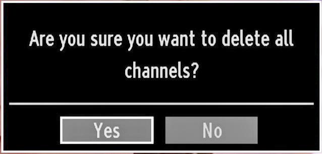 Select YES and press OK to continue or select NO and press OK button to cancel. Managing Stations: Channel List The TV sorts all stored stations in the Channel List.