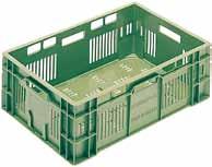 Elintarvikehyväksytyt muovilaatikot 32L 600x400x170mm Vihreä Bekuplast on Euroopan markkinajohtaja hedelmä ja vihannes laatikoissa. Tarjolla on moneen eri käyttötarkoitukseen soveltuvia laatikoita.
