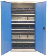Teollisuus- ja varastokalusteet Laatikkokaappi 3 1000x435x2000 Etra hyllytyskaapin muovilaatikko kokonaisuus 3.